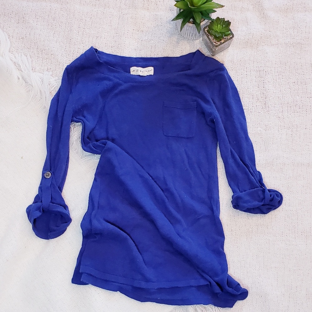 If It Were Me Blue Sweater